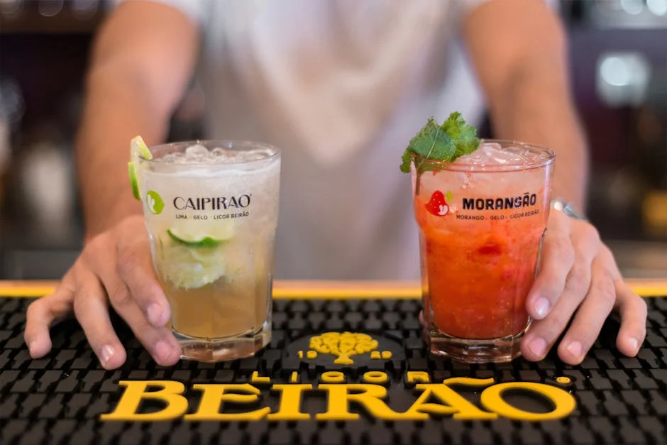 Drink: Soda de morango com manjericão