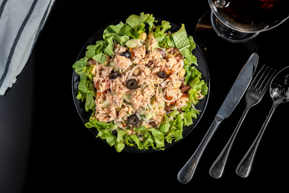 Receita: Salada de grão-de-bico com atum