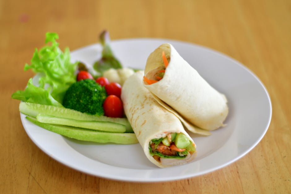 Receita: Wrap de frango com salada