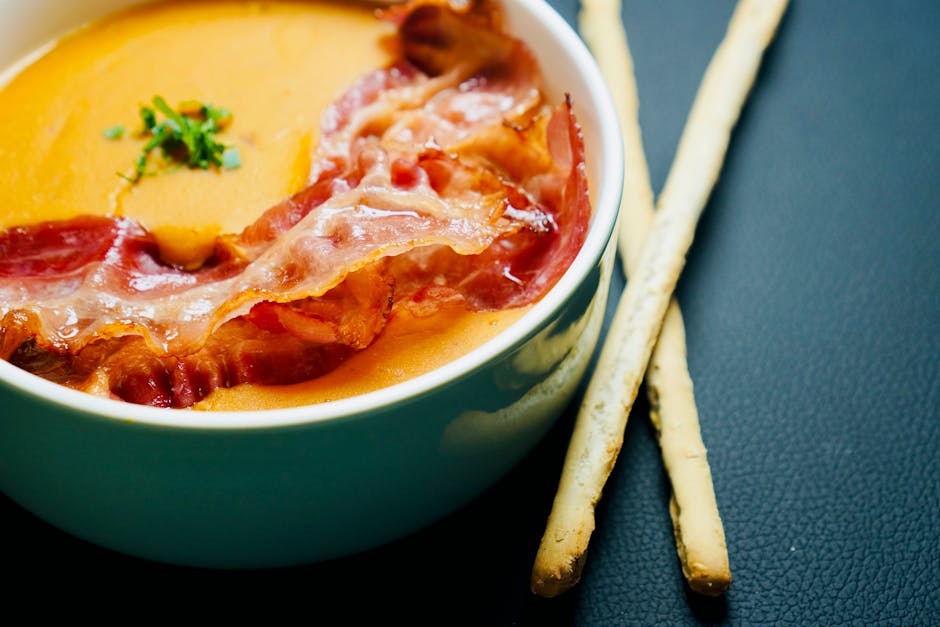 Receita: Caldo de mandioquinha com bacon