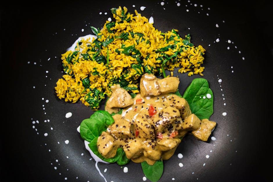 Receita: Frango ao curry suave com arroz de coco light