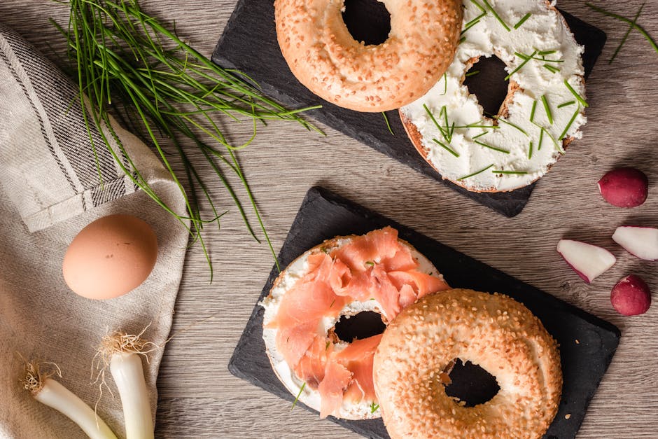 Receita: Bagel de salmão defumado com cream cheese