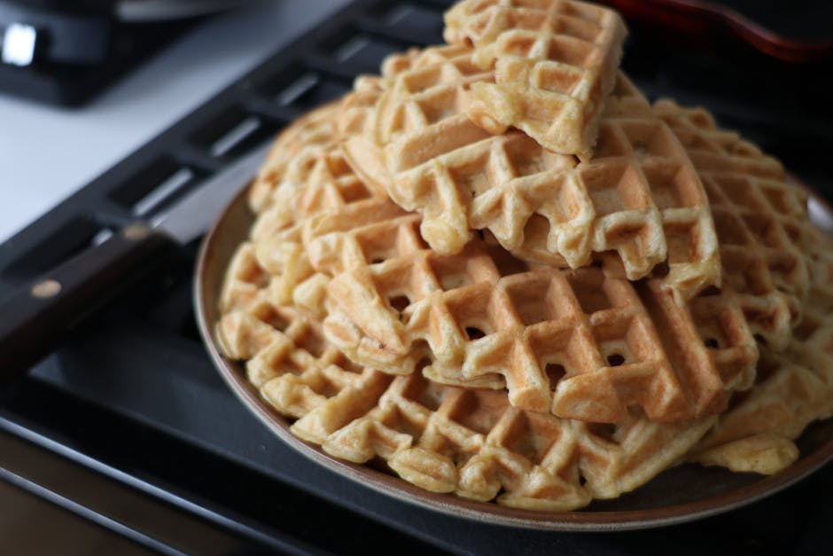 Receita: Waffle salgado com queijo e presunto