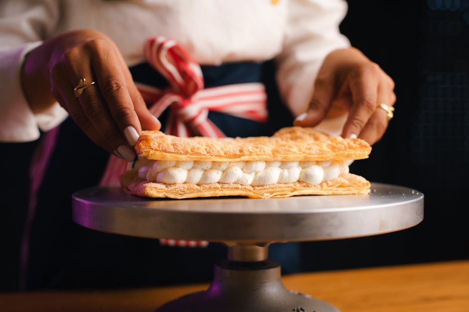 Receita: Mil-folhas simplificado com creme de baunilha